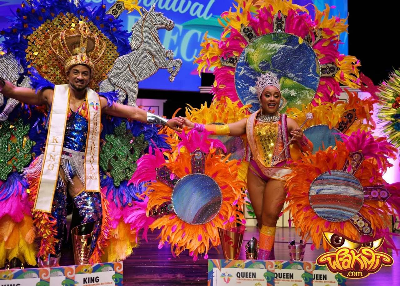 Siblings from Aruba crowned King and Queen of Zomercarnaval 2025 in historic win