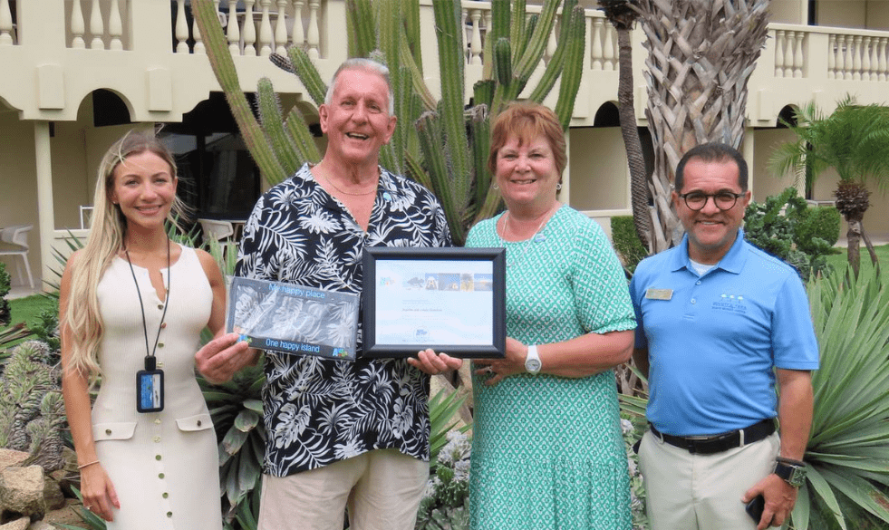Aruba Tourism Authority honored loyal visitors at Bucuti and Tara Beach Resort!