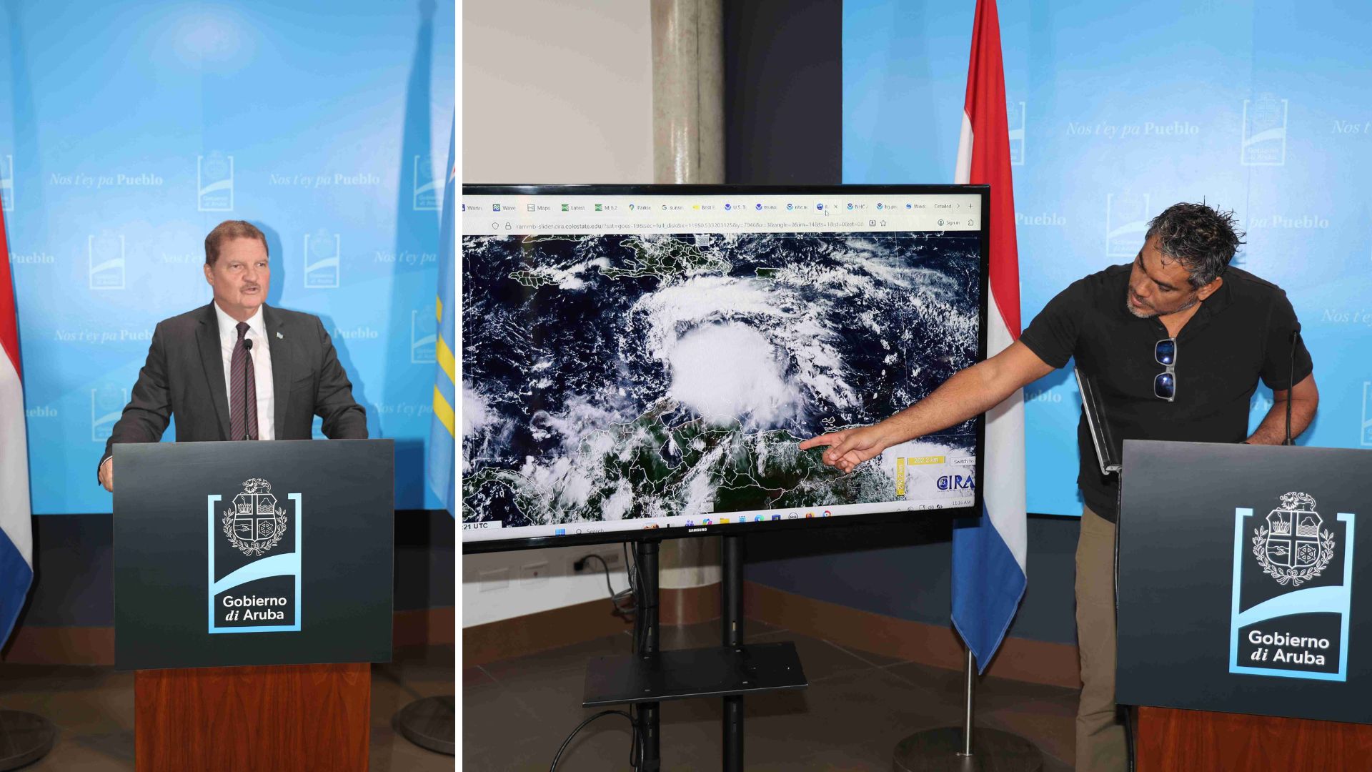 Tropical Storm Melissa moves away from Aruba