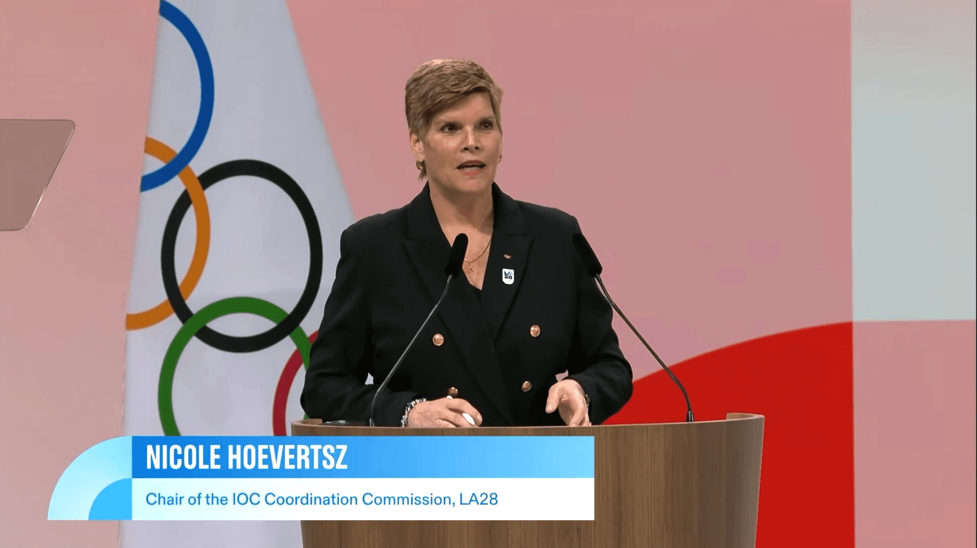 Nicole Hoevertsz to coordinate Los Angeles 2028 Olympic Games