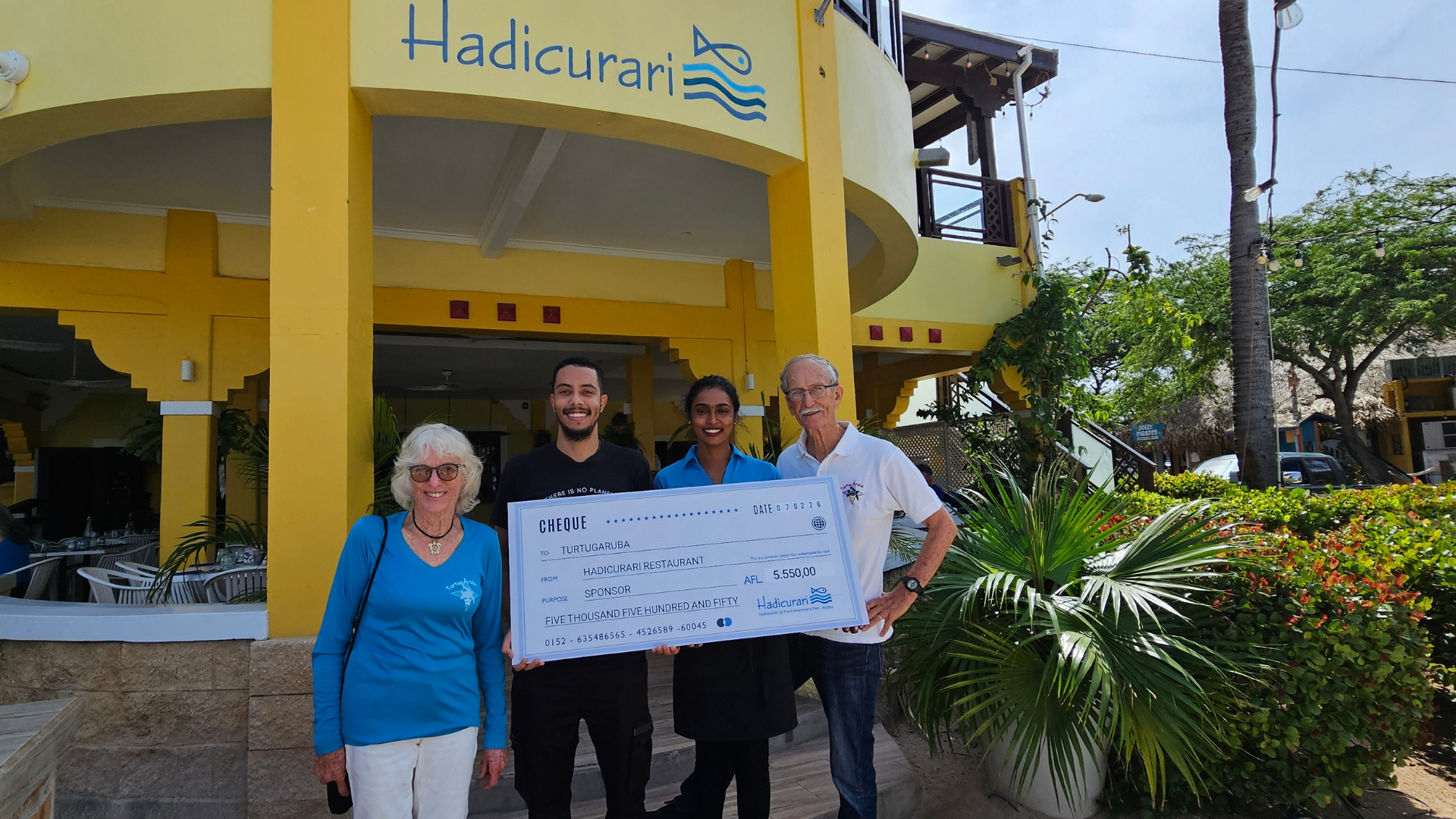 Hadicurari supports TurtugaAruba Foundation with meaningful donation