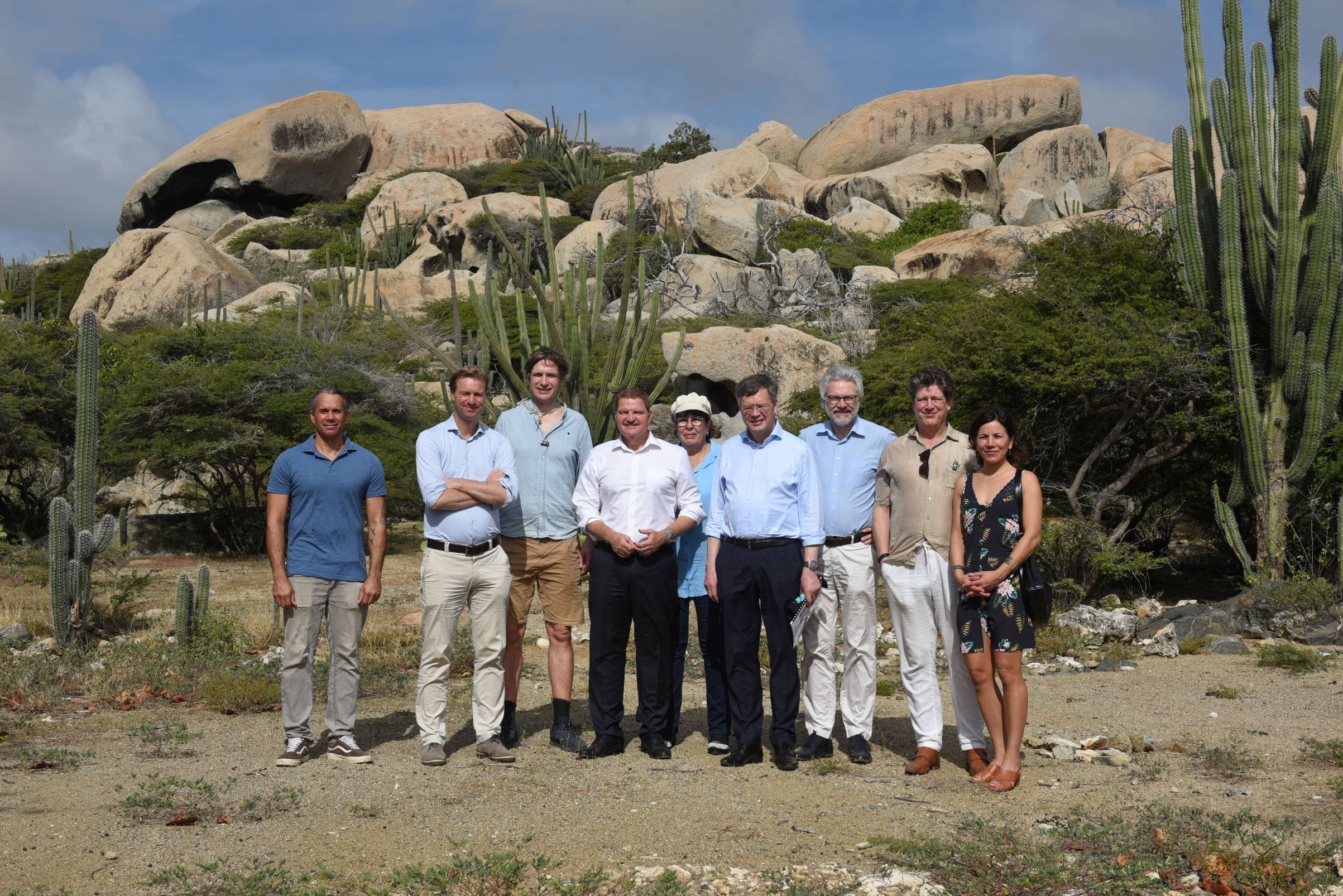 Former Dutch Prime Minister Balkenende visits Ayo Rock Formation