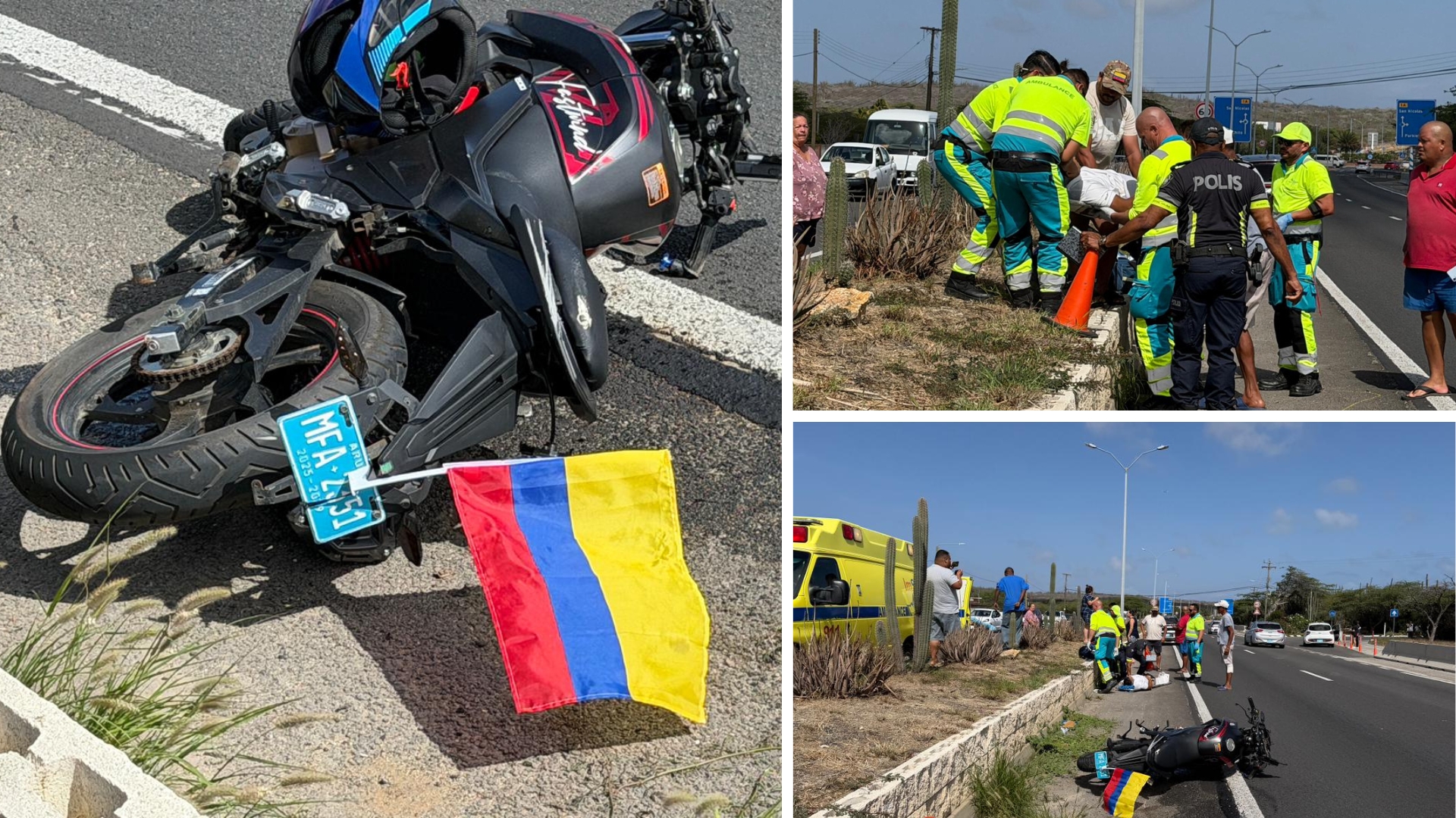 Motorcyclist injured on Green Corridor near Mahuma