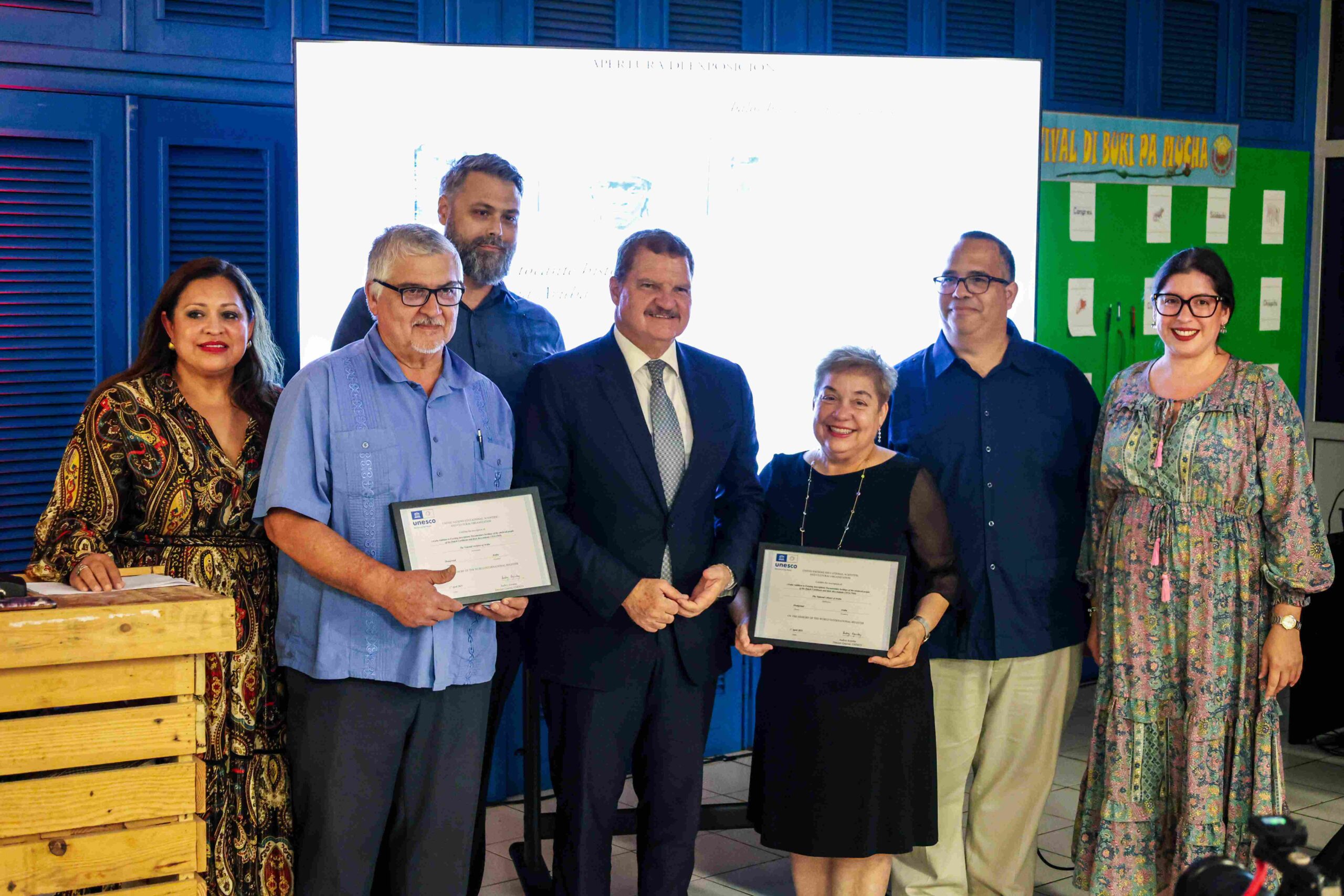 Official opening of “Letra y Consenshi” exhibition at the National Library